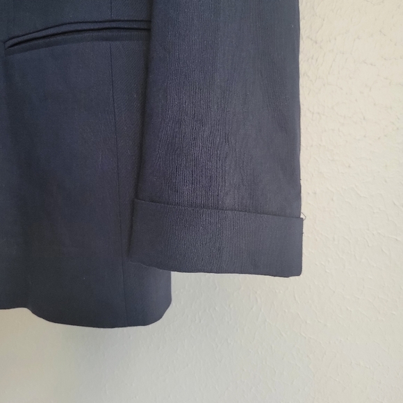 J. Crew NWT Scalloped Collar Navy Blazer Size 4 - Picture 4 of 8